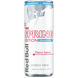 Energinis gėrimas RED BULL Sugarfree Spring Edition, 0,25 l