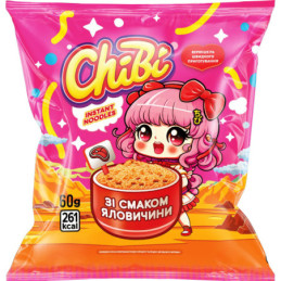 Gr. paruoš. makaronai CHIBI jautienos skonio, 60 g