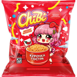 Gr. paruoš. makaronai CHIBI aštrūs, vištienos skonio, 60 g