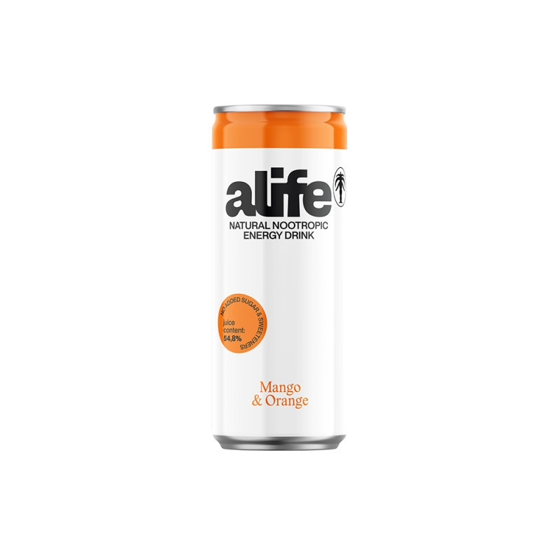 Gaz.nat.energinis gėr. ALIFE, apel.ir mangų sk.,skard.,330ml