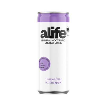 Gaz.nat.energinis gėr. ALIFE,pasifl.ir anan.sk.,skard.,330ml