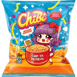 Gr. paruoš. makaronai CHIBI su sūriu ir žolelėmis, 60 g