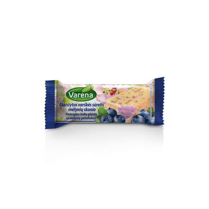 Gl. varškės sūrelis VARĖNA, mėlynių sk., 40 g