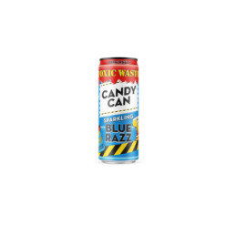 Gazuotas gaivusis gėrimas CANDY CAN x Toxic Waste Sour blue Razz, 0.33l