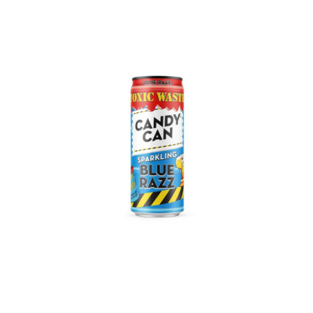 Gazuotas gaivusis gėrimas CANDY CAN x Toxic Waste Sour blue Razz, 0.33l