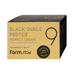 Veido kremas FARMSTAY BLACK SNAIL & PEPTIDE, 55 ml