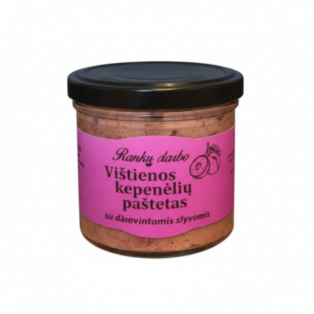 Vištienos kepenėlių paštetas su slyvomis, 145 g