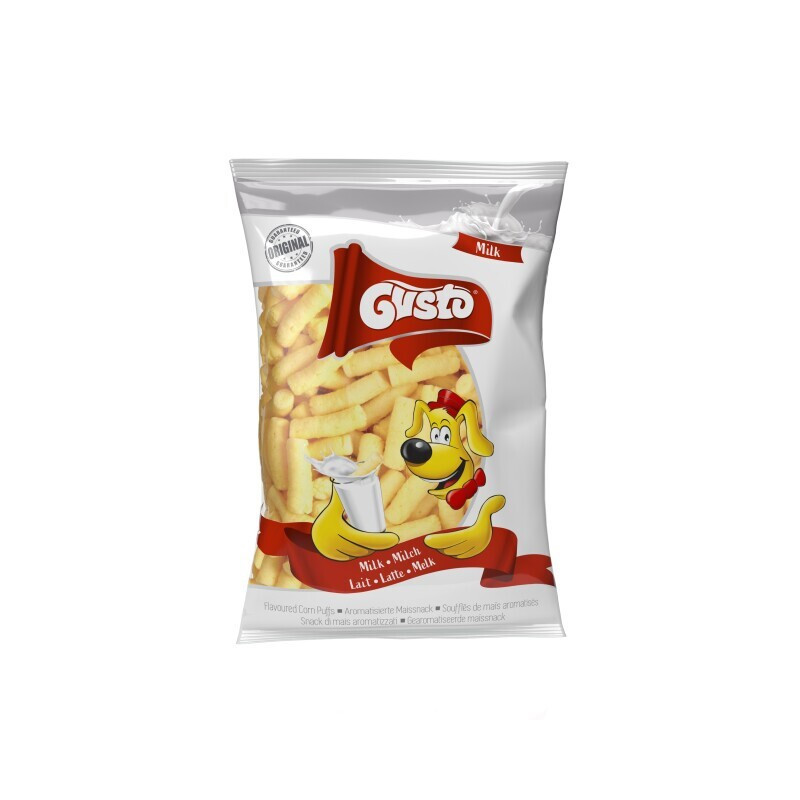 Kukurūzų lazdelės GUSTO pieno skonio, 80 g