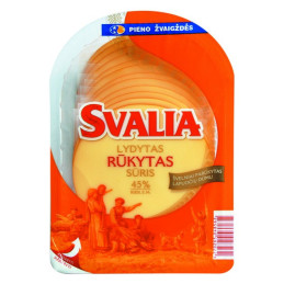 Rūkytas lydytas sūris SVALIA, 45% rieb., raikytas, 150 g