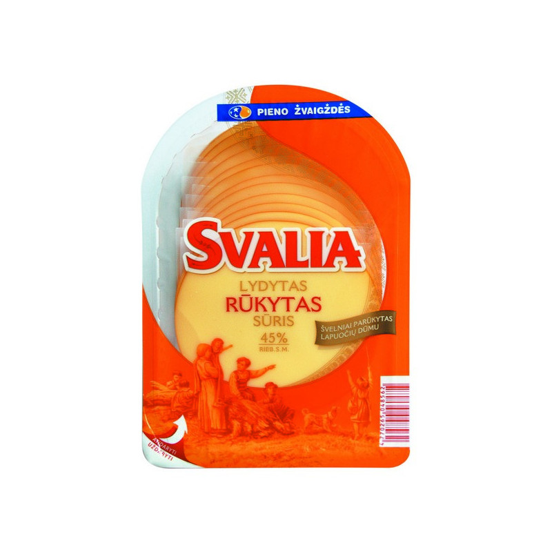 Rūkytas lydytas sūris SVALIA, 45% rieb., raikytas, 150 g