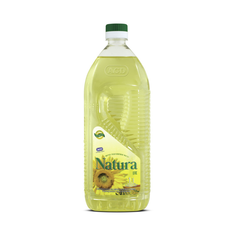 Saulėgrąžų aliejus NATURA, 1 l