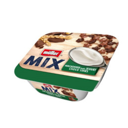 Jogurtas MÜLLER MIX CHOCO STARS, makadamijų sk., 130 g