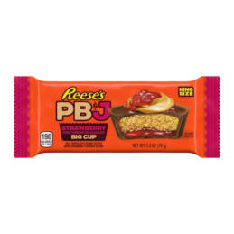 Šokoladiniai krepšeliai REESES PBJ BIG CUP (STRAWBERRY), 79 g