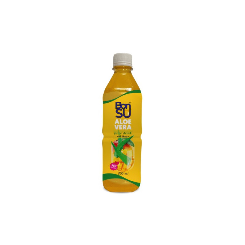 Sulčių gėrimas Aloe Vera BONSU mangų sk. su minkštimu, 500 ml