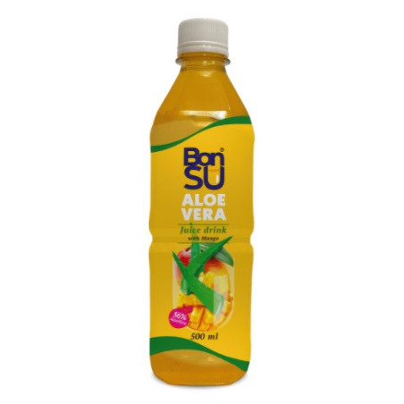 Sulčių gėrimas Aloe Vera BONSU mangų sk. su minkštimu, 500 ml