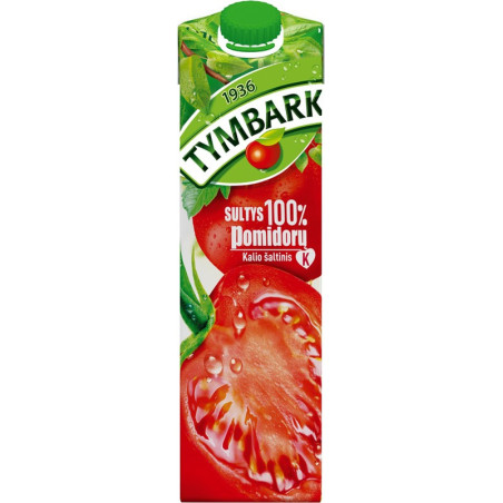 Pomidorų sultys TYMBARK, 100%, 1 l