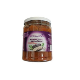Baklažanai FERNANDO, konserv. su daržov.,aitr.paprika, 500 g