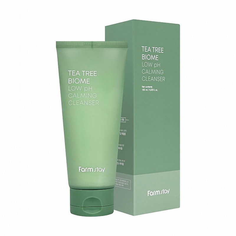 Veido valiklis FARMSTAY TEA TREE BIOME LOW PH CALMING, 180 ml