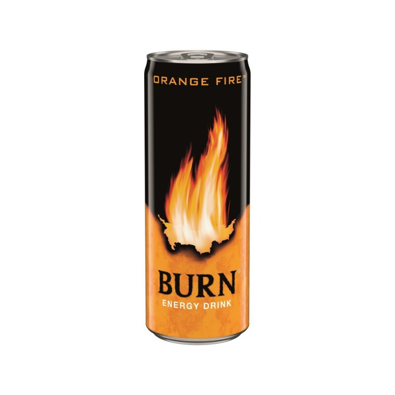 Energinis gėrimas BURN, ORANGE, gazuotas, skard., 250 ml