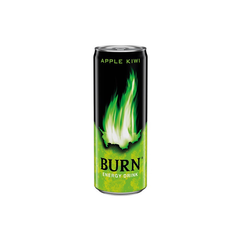 Energinis gėrimas BURN APPLE KIWI, 250 ml