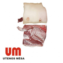 Kiaulių vidurinė skerdenos dalis,atš.~12 kg, 1kg