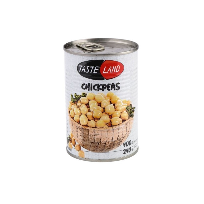 Konservuoti avinžirniai TASTE LAND, 400 g/ 240 g