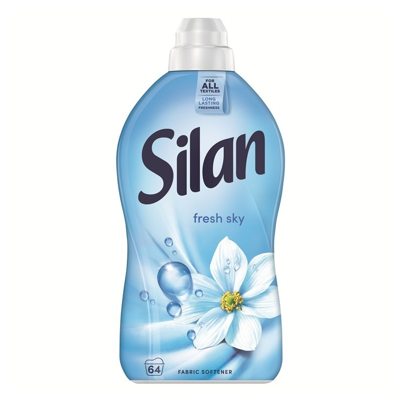 Skalbinių minkštiklis SILAN Fresh Sky, 64 skalb., 1,408 l