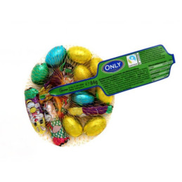 Šok. figūrėlės VELYKINIS MIX ONLY tinklelyje, 84 g