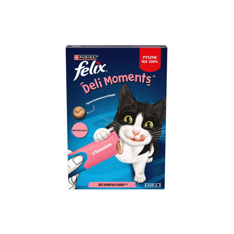 Skanėstai katėms FELIX DELI MOMENTS, lašiš. sk., 4 x 10 g