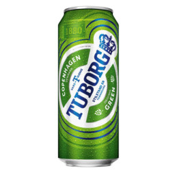 Alus Tuborg Green, 4,6%, skard., 500 ml