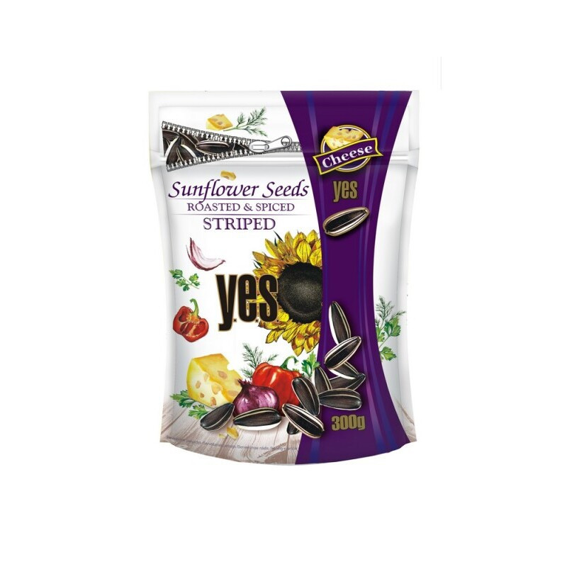 Saulėgrąžos YES sūrio skonio, rainos, skrudintos, 300 g