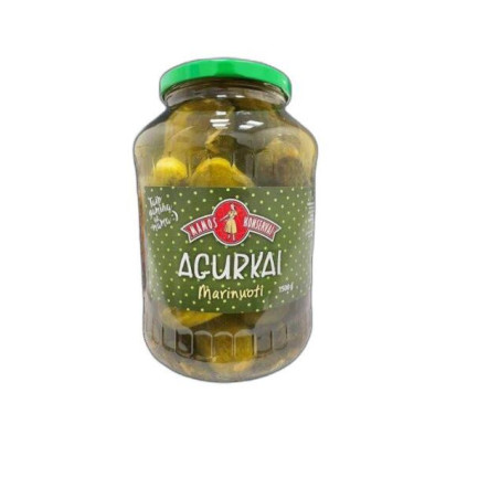 Marinuoti agurkai MAMOS KONSERVAI, 1500 g