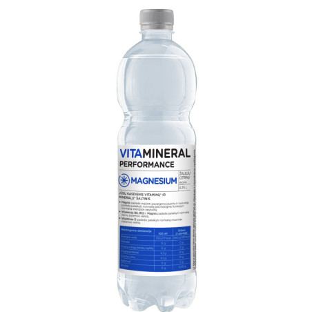 Vitaminizuotas vanduo VITAMINERAL Magnesium  0,75L PET