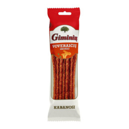 Karštai rūk. GIMINIŲ kabanosi lazdelės, voveraičių sk.100 g