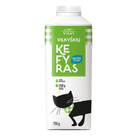 Kefyras VILKYŠKIŲ, 2,5% riebumo, 0,75 kg