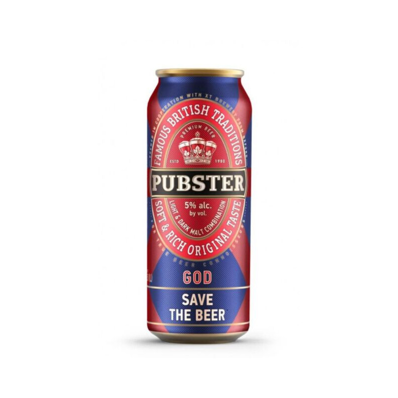 Alus PUBSTER, šviesus, 5 %, skard., 500 ml
