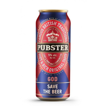 Alus PUBSTER, šviesus, 5 %, skard., 500 ml
