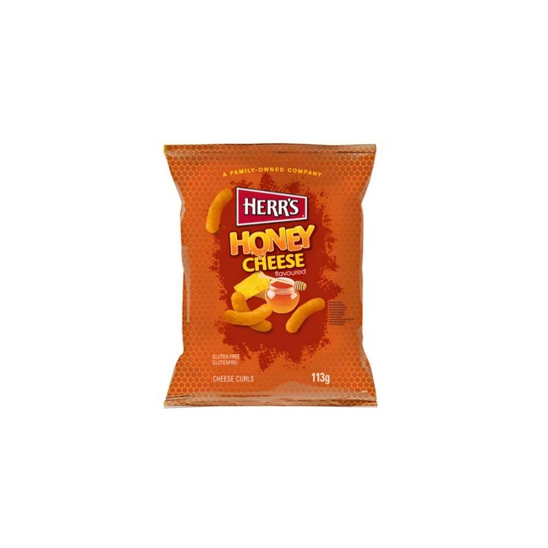Kukurūzų traškučiai HERRS (HONEY CHEESE), 113 g
