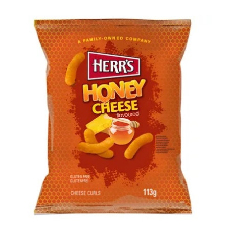 Kukurūzų traškučiai HERRS (HONEY CHEESE), 113 g