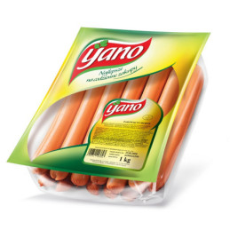 Virtos vištienos dešrelės YANO, HOT DOG, II r., 1 kg