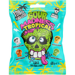 Karamelė SOUR MADNESS Tropical 60 g
