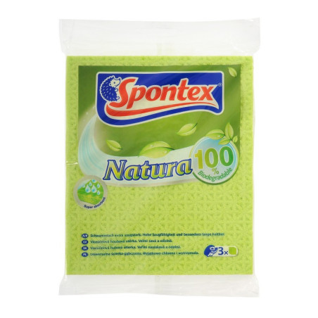 Šluostės - kempinės SPONTEX NATURA, 3 vnt
