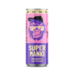 Gaivusis gėrimas Super Manki Avietinių ledų sk. 0,33 l