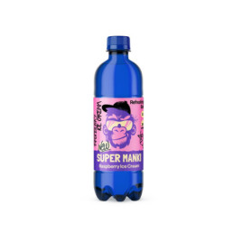 Gaivusis gėrimas Super Manki Avietinių ledų sk. 0,5 l