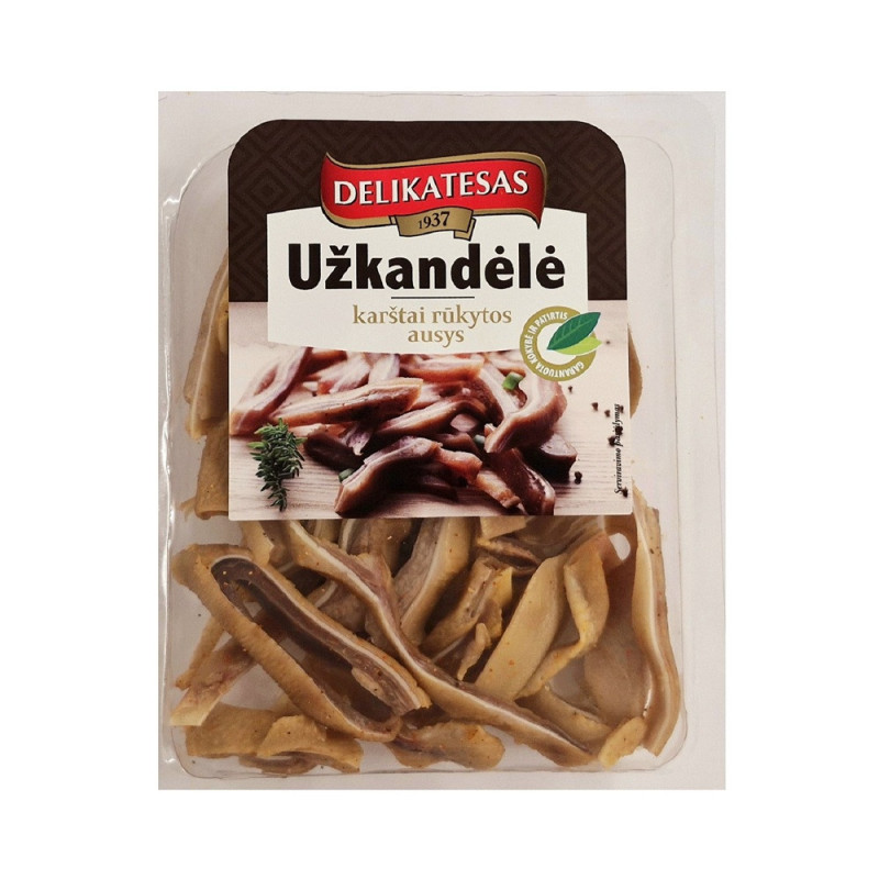 Virtos rūkytos kiaulienos ausys, a.r., 180 g