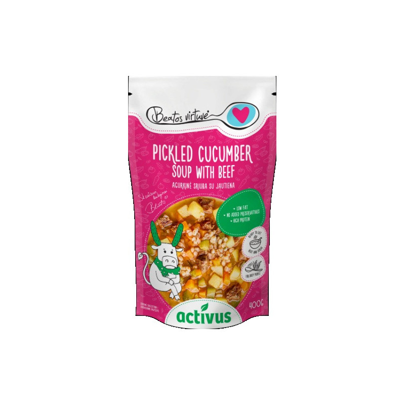Raug.agurkų sriuba su jaut, ACTIVUS & BEATOS VIRTUVĖ, plast.m, 400 g