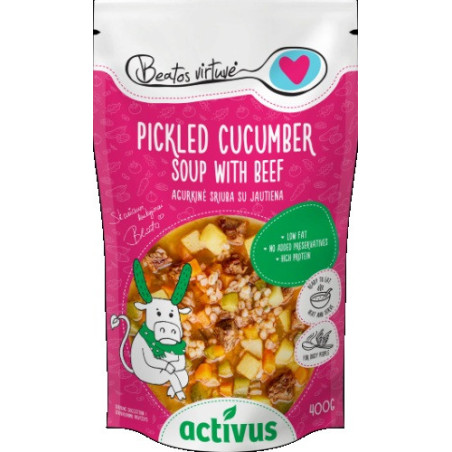 Raug.agurkų sriuba su jaut, ACTIVUS & BEATOS VIRTUVĖ, plast.m, 400 g