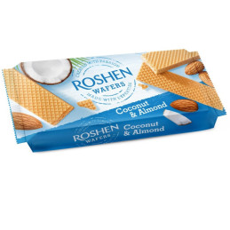 Vafliai ROSHEN WAFERS su kokosiniu ir migdoliniu įd., 216 g