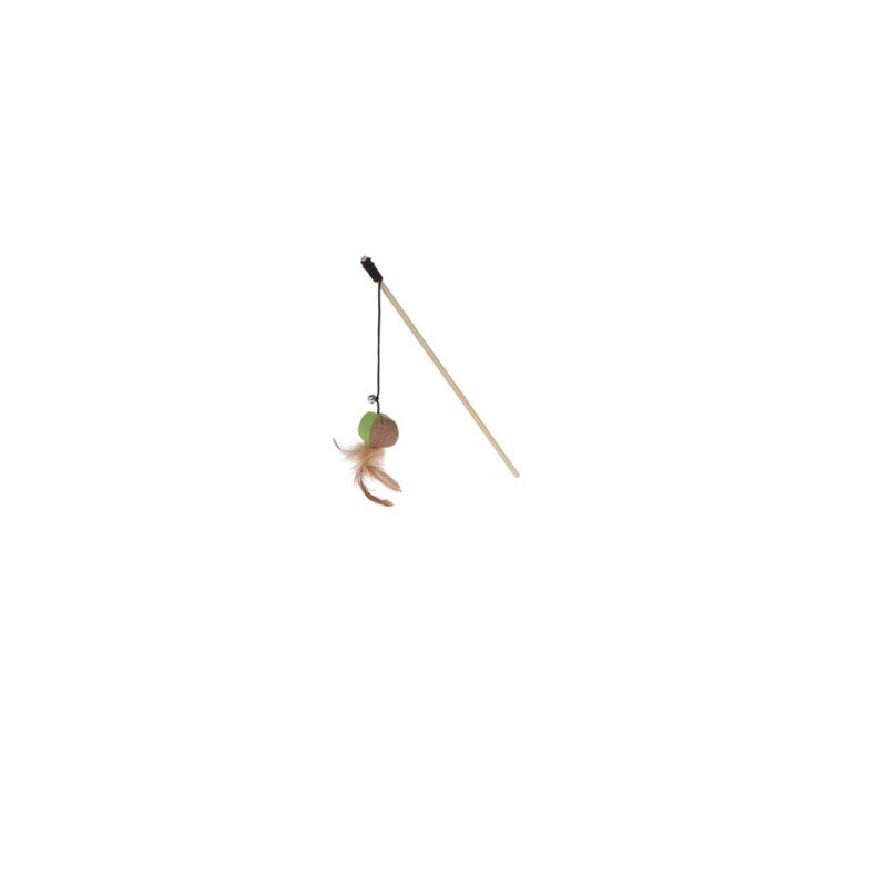 Žaislas ant pagaliuko katėms, voras, 40 cm, 1 vnt.