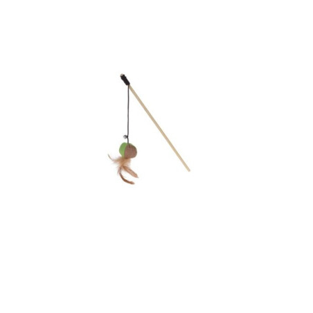 Žaislas ant pagaliuko katėms, voras, 40 cm, 1 vnt.